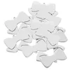 Dog Collars 10pcs Id Tags Bow Shape Name Pet Tag Stainless Steel