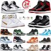 1 1s Mens 농구화 Chicago Reimagined Bred Patent Dark Mocha Stealth Silver Yellow Toe Pine StarFish Newstalgia Unc Blue 남성 여성 운동화 스포츠 스니커즈