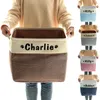 Dog Apparel Personalized Toy Basket Folding Pet Storage Box Free Print Name Dogs Baskets For Toys Clothes Shoes Accessories