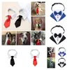 Collari per cani Cravatta formale per gatti Cravatta per smoking Papillon nero e rosso per accessori Abito per animali domestici di piccola taglia