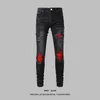 Jeans de créateurs pour hommes Amlrl Jeans de haute qualité Fashion Mens Jeans Cool Style Designer Luxury Denim Pant Ripted Ripped Biker Black Blue Blue Slim Fit Motorc 541