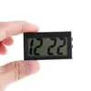 Intérieur de voiture Auto Tableau de bord Bureau Horloge numérique Écran LCD Support auto-adhésif en plastique Mini temps avec batterie Table Clocks261K