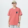 Men's T Shirts Short Sleeve T-shirt Cotton Korean Version Youth Crewneck Top Undershirt Plus-size Trendy Brand