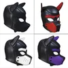 Tout nouveau mode rembourré Latex caoutchouc jeu de rôle chien masque chiot Cosplay pleine tête avec oreilles 4 couleurs Y200103288B