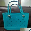 Sacs de rangement Bogg Bag Sile Beach Custom Tote Fashion Eva Plastic 2023 Femmes Summer Drop Livraison Home Garden Housekee Organisation DH75N ZZ