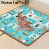 Baby tapis playmats imperméable xpe sol doux pliable ramper rampe de jeu de jeu de jeu de jeu pliant