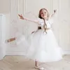 Robes de fille robe à fleurs enfants demoiselle d'honneur de mariage pour enfants robes en Tulle rose 2024 filles Boutique vêtements de fête robes élégantes