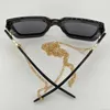 نظارة شمسية نظارة شمسية الصيف للرجال والنساء على غرار 1022 مضاد اللوحة الرجعية لوحة مربعة كبيرة إطار كامل أزياء النظارات العشوائية مربع 1022S