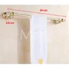 Gold Finish Crystal Decoration Metal Bathroom Accessories Set Robe Hook Cup Brush Holder Towel Holders Soap Dish Paper Rack ML70 L202W