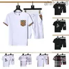 Designer Hommes Survêtements Design De Mode T-shirt Pantalon En Treillis Classique 2 Pièces Ensembles Chemises Courtes Shorts Costume À Carreaux 3Y1D