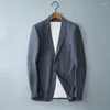 Ternos masculinos de alta qualidade moda todas as tendências bonito casual malha tecido xadrez terno de negócios quatro estações blazers