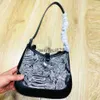 Shoulder Bags ollow Denim Saddle Bag Luxury Designer andbags For Women 2023 New Fasion ig Quality Crossbody Soulder Underarm Bags PurseH24131