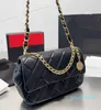 Designer -Coin Chain Bag Women Square Crossbody Bags Classic Lattice Luxurys Shoulder Bag Cross Body Purse