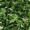 Luyue 10pcs sztuczny jedwabny liść winogron girland Faux Vine Ivy Indoor Outdoor Decor Wedding Flower Green Liście Boże Narodzenie 20113112