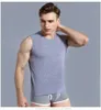 Herren-Tanktops KFT Herren ärmelloses Muskel-T-Shirt Baumwolle Solid Blank Tank-T-Shirt Hot Summer Gym Top für Männer YQ240131