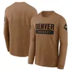 Hoodie Denver''Broncos''men Women Youth''Brown 2023 Salut till Service Club Pullover Hoodie