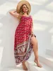 Finjani Dames Cami-jurken Zomer Backless Maxi-jurk Bloemenprint Formeel Feest 2023 Plus Size Jurken 240124