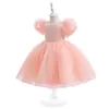 Girl Dresses Tulle Princess Dress Children Summer Wedding Birthday Party Clothing For 4 6 8 Years Young Kids Ball Gown Costume