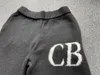 Męskie spodnie CB Logo Cole Buxton 2024 Mężczyźni Women Merino Wool Realuted 1: 1 Black Jogger Sweatpants Prosty nogi spodni