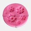 Stampi da forno Cucina portatile Stampo per fiori di rosa Torta in silicone Cioccolato Strumenti per decorare matrimoni Fondente Sugarcraft