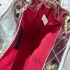Französischer Luxus-Designer-Rucksack für Damen, 24, klassisch, modisch, Diamantgitter, Kette, echtes Leder, Rucksack mit doppeltem Buchstaben, hochwertige, einfarbige Beuteltasche
