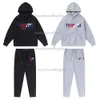 Trapstar Designer Mens Tracksuit Rainbow Redel Haftowane dresy dla mężczyzn i damski garnitur z kapturem sweter z kapturem