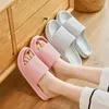 Slippers Comemore 2024 Sandalen Strand Slides Badkamer Slippers Dikke zolen Platform EVA Huis Heren Damesschoenen Vrouw Zomer