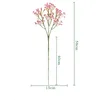 Dekoracyjne kwiaty sztuczne bukiety fałszywe gipsophila jedwabne kwiaty ślubne łodygi wazonowe wazę