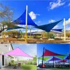 Ombra 4M Tendalino impermeabile Riparo per il sole Triangolo Parasole Tenda da sole Vela Giardino esterno Spiaggia Campeggio Patio Piscina Tendalino per sole Tenda in tessuto YQ240131