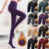 Women Socks Thermal Pantyhose Woman Fleece Stretch Tights Winter Cold-proof Leg Stockings Shaping High Waist Skin Effect Charm Leggings