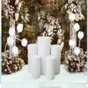Piédestal de cylindre rond d'affichage de décor d'art piliers de plinthes pour les décorations de mariage de bricolage Y200903255O