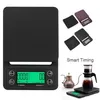 3 kg 5 kg 0 1g LCD Digital vikt kaffeskalor bärbar mini balans elektronisk timer kök kaffemat skala svart brun284o