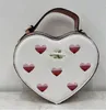 Designer primavera novo clássico colorido portátil amor saco elegante carta popular em forma de coração um ombro crossbody bolsa feminina tendência 18-16-7cm
