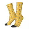 Men's Socks Fashion Harajuku Yellower Beer Sock Polyester Boys Lover Sport Women's Spring Summer Autumn Winter