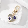 Keychains Ethnic Retro Blue Eye Heart Flower Keychain Key Ring For Women Couple Punk Elephant Turkish Evil Eyes Bag Box Car Accessory