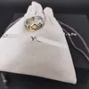 2024 Ringos de banda DY Twisted Two Cable Loop Designer Ring For Women Fashion 7mm Sterling Sier Vintage Dy Diamond Jewelry Gift