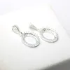 Charms 2pcs Crown Drop Necklace Silver Plated Brass Pendant Can Be Inlaid Holder Vintage Accessories