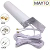 Fiber Optic Equipment MAYTO Antenna Dual 10 Meters Cable 3G 4G LTE Router Modem Aerial External SMA/ TS9 /CRC9 Connector