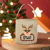 Sac cadeau de renne personnalisé, décorations de noël, sac de remplissage de bas, sac de veille pour enfants, jouet de noël, livraison de nom personnalisé