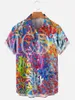 Camicie casual da uomo Hawaiian Sailor Octopus Ship Camicia stampata in 3D all over da uomo per donna manica corta traspirante