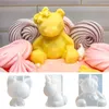 Strumenti artigianali Stampo in silicone orso stereo 3D Candela a forma di animale fai da te Torta al cioccolato fatta a mano Decorazione Cubo di ghiaccio Uovo di coniglietto pasquale