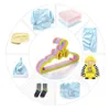 Sacchetti per la biancheria Set da 5 pezzi Appendiabiti per bambini per la casa Vestiti per neonati Plastica portatile carino per la casa S Disponibile268d