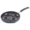 Aluminium 4-kopp äggstekning Pan Non Stick Swedish Pancake Plett Crepe Multi Egg Freying Pan 1 PCS273B