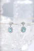 Boucles d'oreilles Ruif haute spéciale 925 argent 3,69ct Paraiba cultivé en laboratoire pour les femmes bijoux précieux Occasion importante