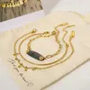 Charmarmband Wild Free 18k Guldpläterad rostfritt stål Charm för kvinnor Simple Bangle Chains Handtillbehör smycken