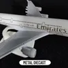 Scale 1 250 Metal Aviation Replica Fly Emirates Aircraft Model Airplane Miniature Room Decor Xmas Gift Kids Toys for Boys 240118