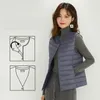 lu Yoga Outfit Donna Piumini Felpe con cappuccio Gilet Giù Parka ll Gilet Top Capispalla da donna Cappotti Cappotto invernale sottile Mantieni caldo ll