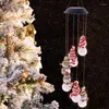 Strings Color Changing Snowmans String Lights Colorful One Drag Six Solar Christmas Holiday Decoration Durable