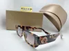 Sıcak küçük lüks tasarımcı markası dikdörtgen kare güneş gözlüğü tasarımcısı güneş gözlüğü yüksek kaliteli gözlük kadın erkekler kadın güneş cam uV400 lens unisex box