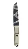 Высококачественный прямой нож T4000S Survival N690 с титановым покрытием, лезвие Tanto с рисунком тигра, резиновая пластиковая ручка Full Tang, ножи с фиксированным лезвием и Kydex